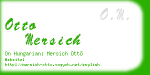 otto mersich business card