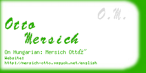 otto mersich business card